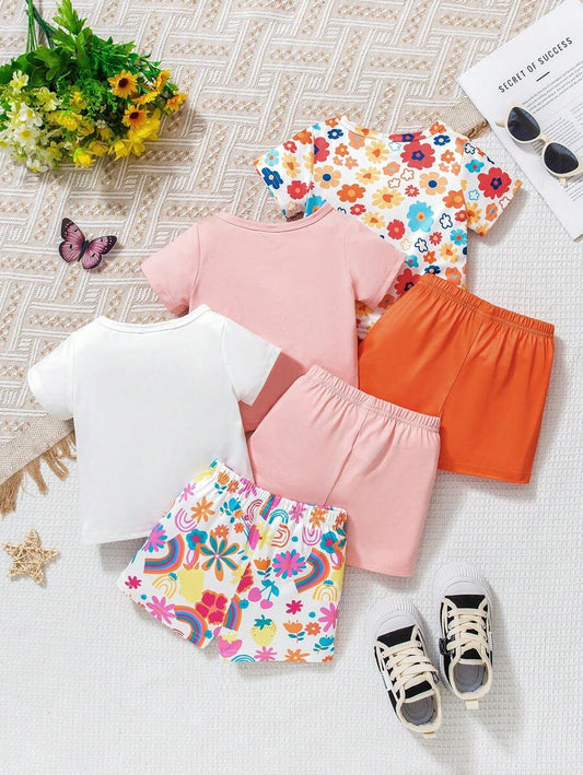 Kit Conjuntinho Floral 3 peças – Verão com estilo | PipiLoo