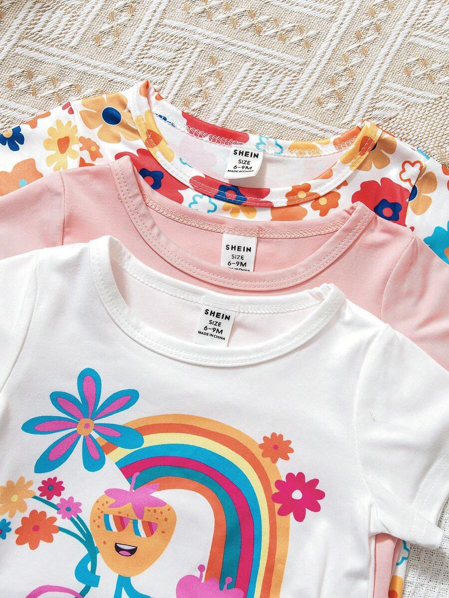 Kit Conjuntinho Floral 3 peças – Verão com estilo | PipiLoo