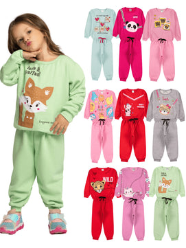 |BabyGirl| Kit 10 Peças Inverno – 5 Casacos + 5 Calças | PipiLoo