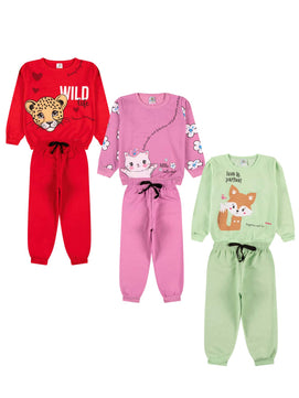 |BabyGirl| Kit 10 Peças Inverno – 5 Casacos + 5 Calças | PipiLoo