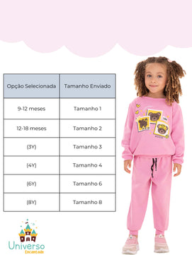 |BabyGirl| Kit 10 Peças Inverno – 5 Casacos + 5 Calças | PipiLoo