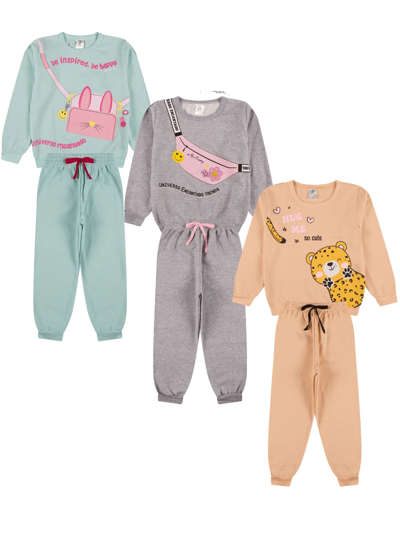 |BabyGirl| Kit 10 Peças Inverno – 5 Casacos + 5 Calças | PipiLoo