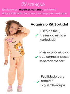 |BabyGirl| Kit 10 Peças Inverno – 5 Casacos + 5 Calças | PipiLoo
