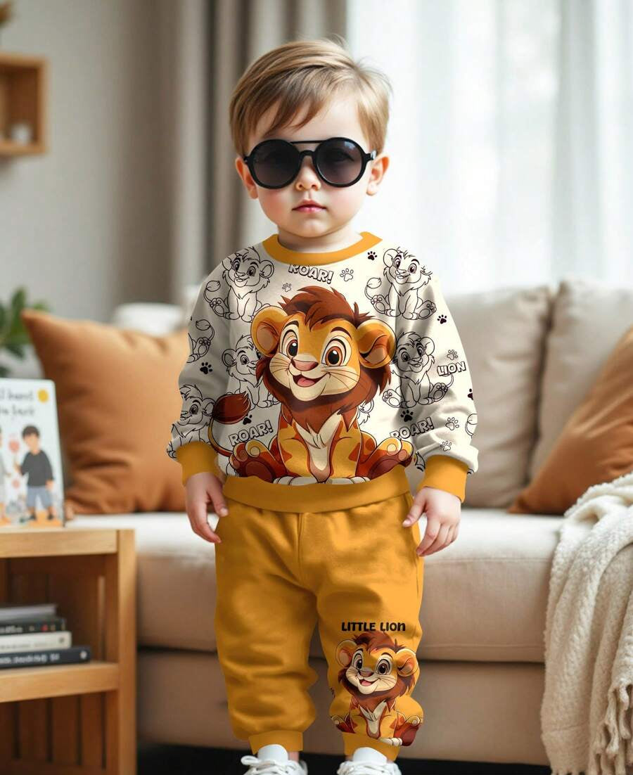 Conjuntinho Leãozinho Fashion – 2 peças verão/outono | PipiLoo