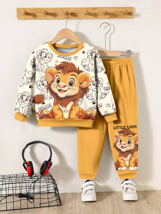 Conjuntinho Leãozinho Fashion – 2 peças verão/outono | PipiLoo