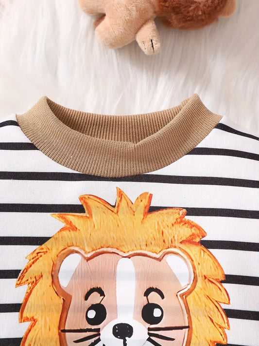 KIT Conjuntinho Leãozinho Valente | 3 peças outono/inverno | PipiLoo