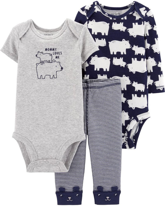 Conjunto Carter's 3 pçs Ursinho
