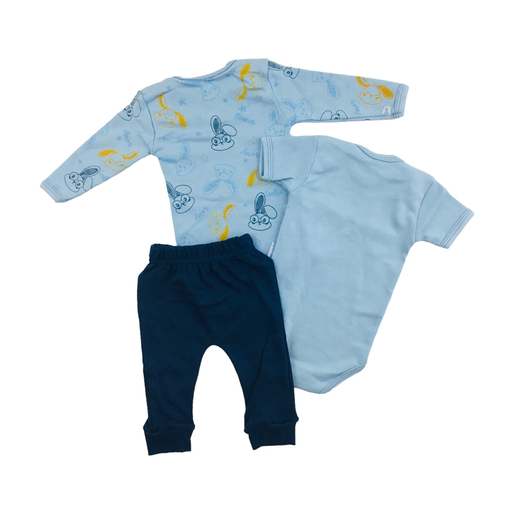 Kit Yuks Com Dois Bodies  Com Calça Coelhos