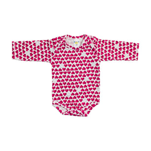 Body Feminina Gente Miuda Manga Longa Cotton Estampado