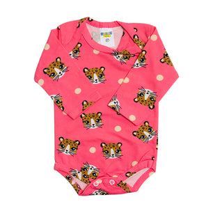 Body Feminina Gente Miuda Manga Longa Cotton Estampado