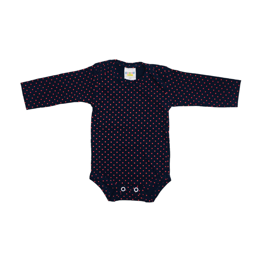Body Feminina Gente Miuda Manga Longa Cotton Estampado