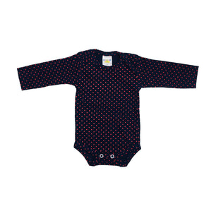 Body Feminina Gente Miuda Manga Longa Cotton Estampado
