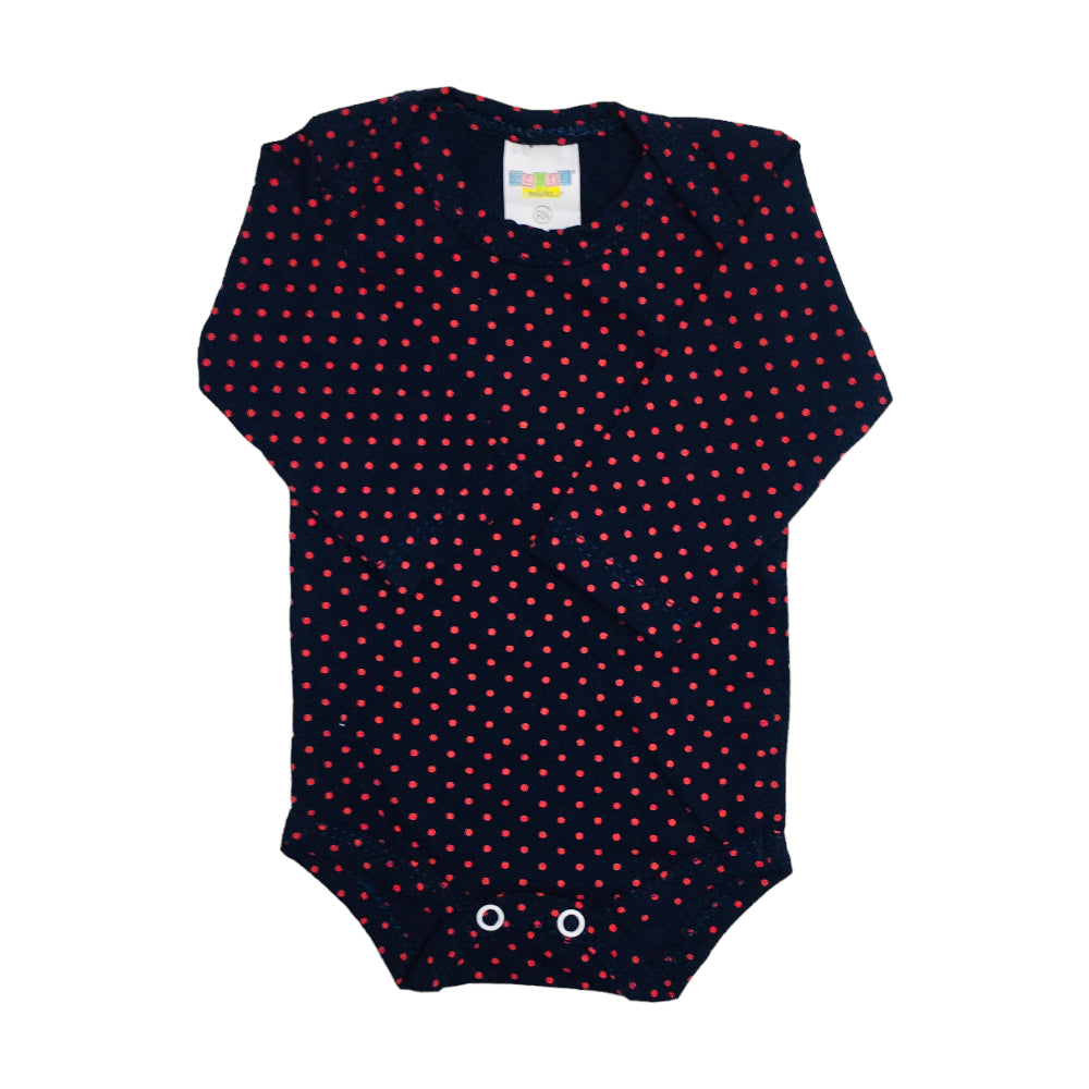 Body Feminina Gente Miuda Manga Longa Cotton Estampado