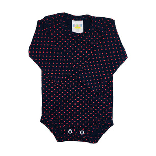 Body Feminina Gente Miuda Manga Longa Cotton Estampado