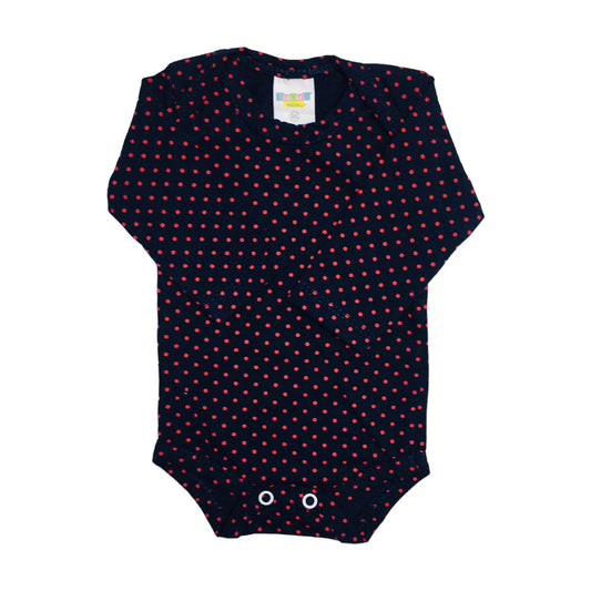 Body Feminina Gente Miuda Manga Longa Cotton Estampado