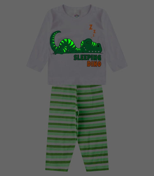 Conjunto de Pijama Masculino manga longa que brilha no escuro! Veste do 1 ao 8