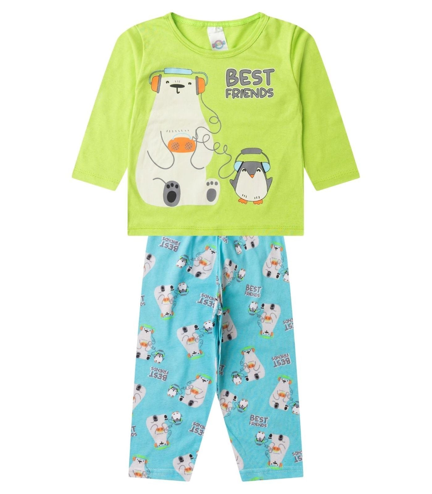 Conjunto de Pijama Masculino manga longa que brilha no escuro! Veste do 1 ao 8