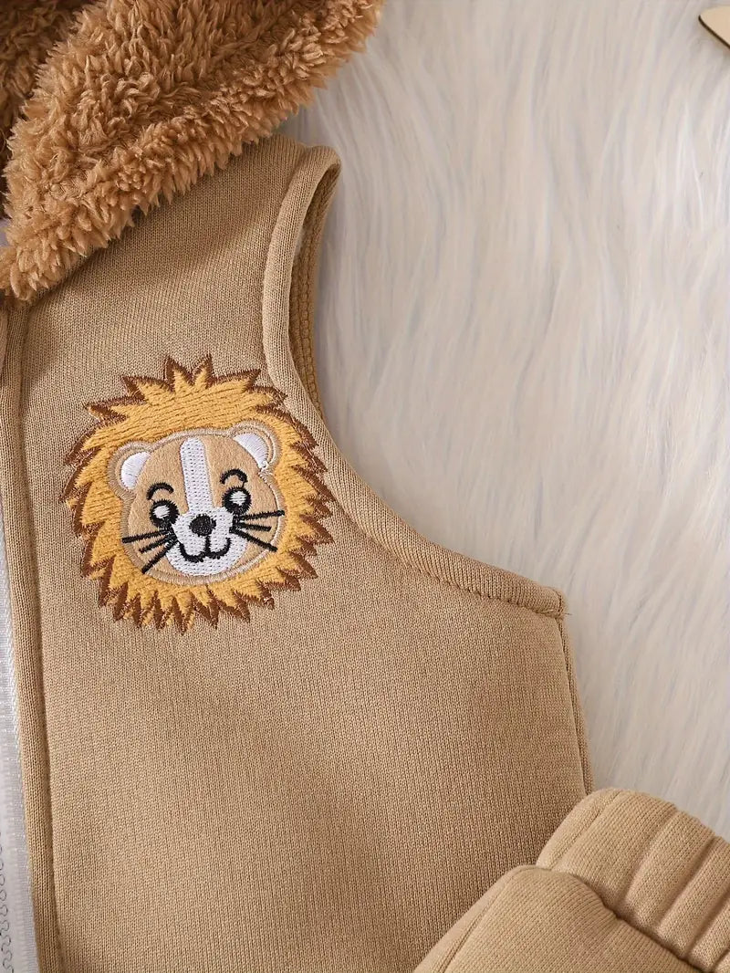 KIT Conjuntinho Leãozinho Valente | 3 peças outono/inverno | PipiLoo