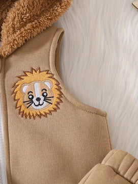 KIT Conjuntinho Leãozinho Valente | 3 peças outono/inverno | PipiLoo