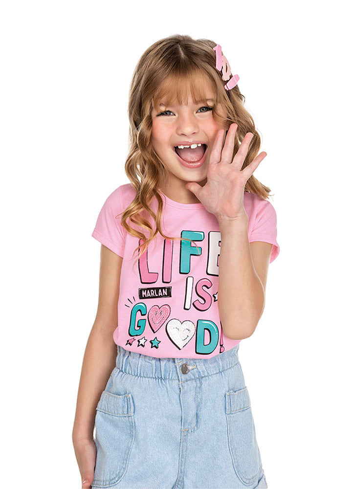 Blusa Feminina Life is Good - Marlan - Tamanho 14