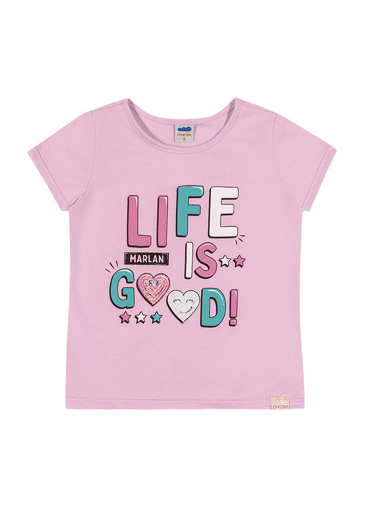 Blusa Feminina Life is Good - Marlan - Tamanho 14