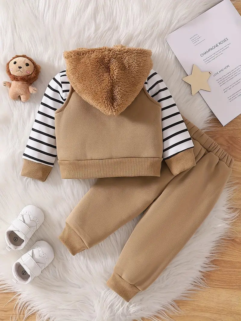 KIT Conjuntinho Leãozinho Valente | 3 peças outono/inverno | PipiLoo